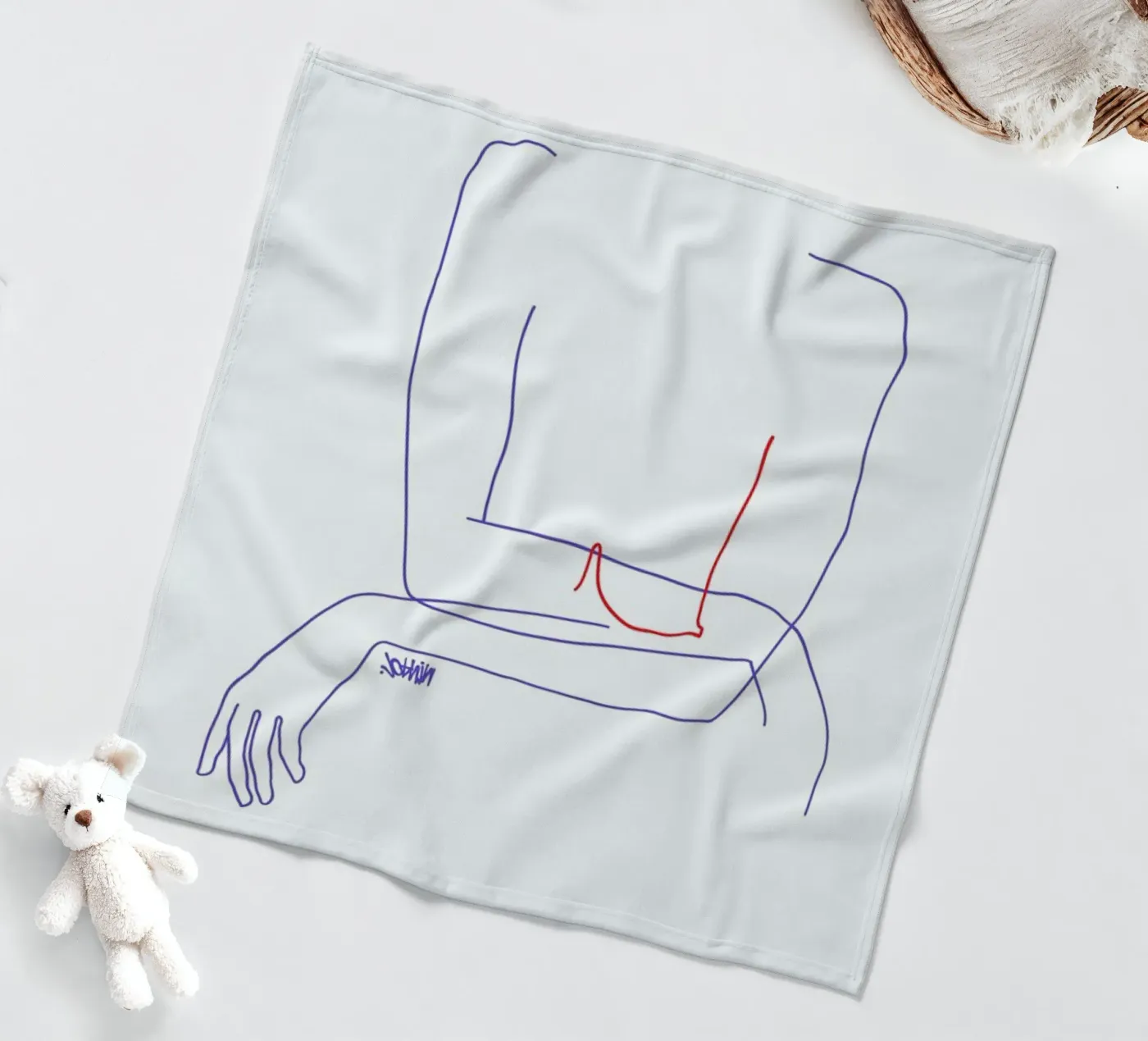 Red fleecedeken van Ninhol