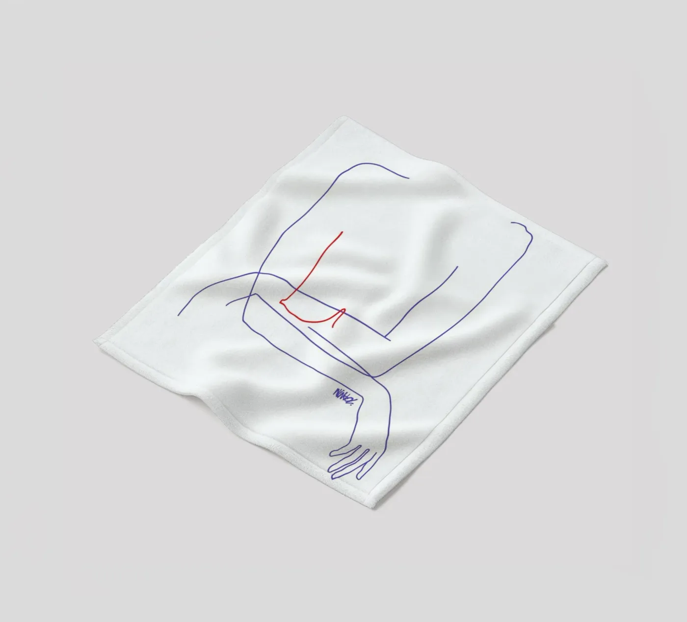 Red fleecedeken van Ninhol