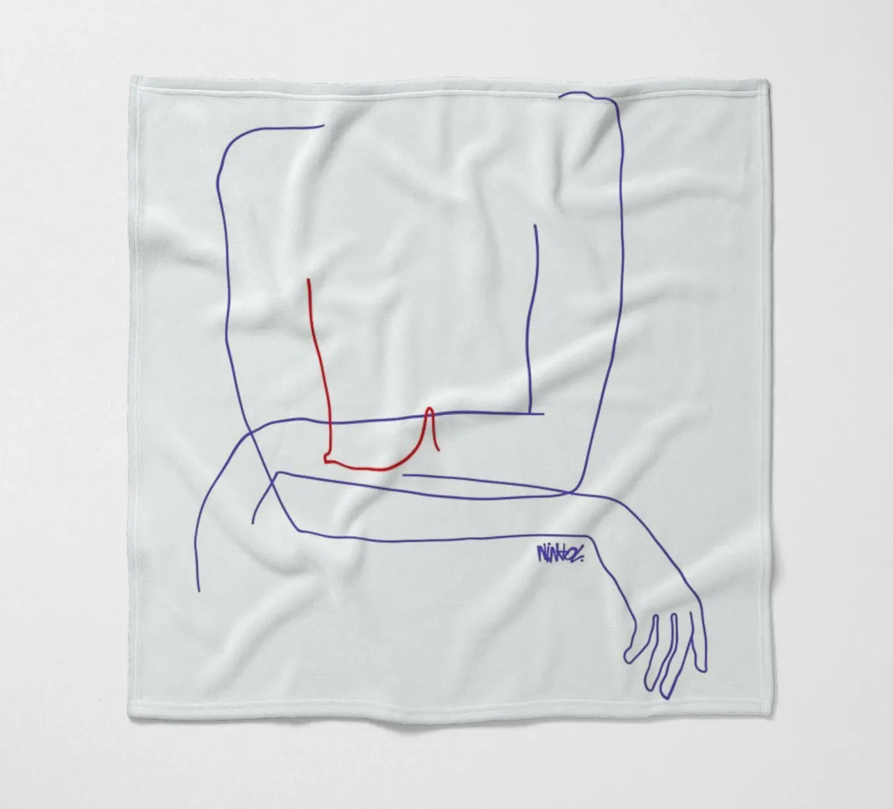 Red Fleecedecke von Ninhol