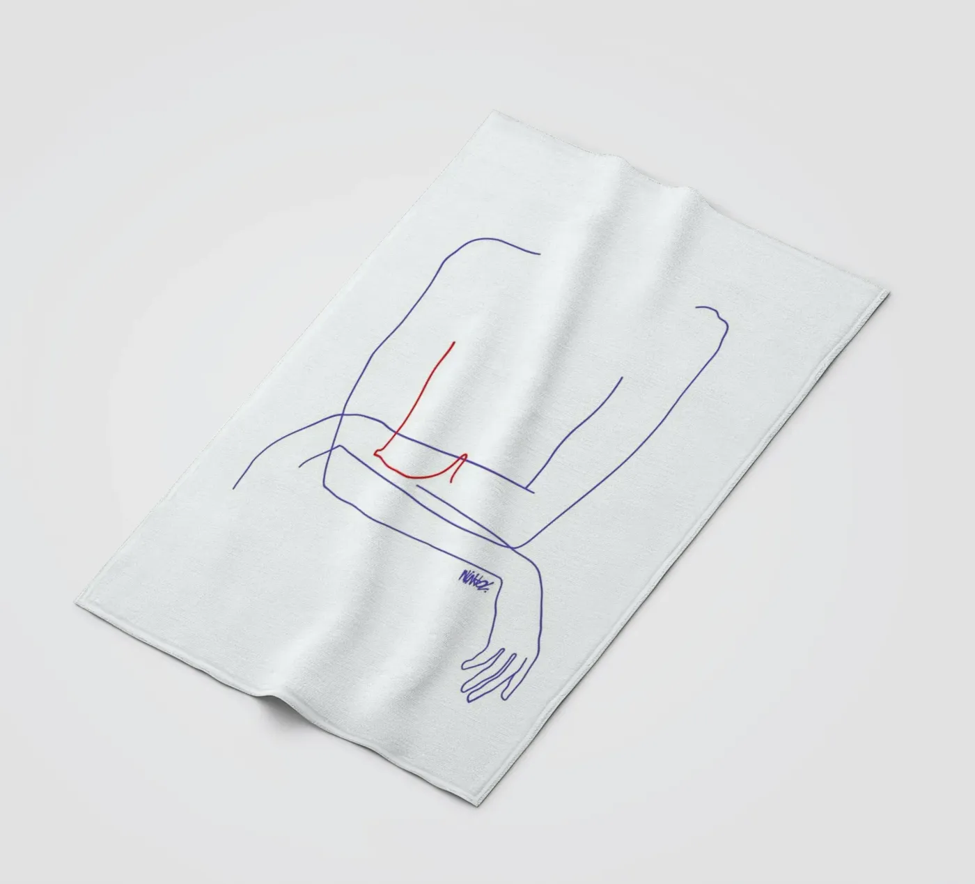 Red fleecedeken van Ninhol