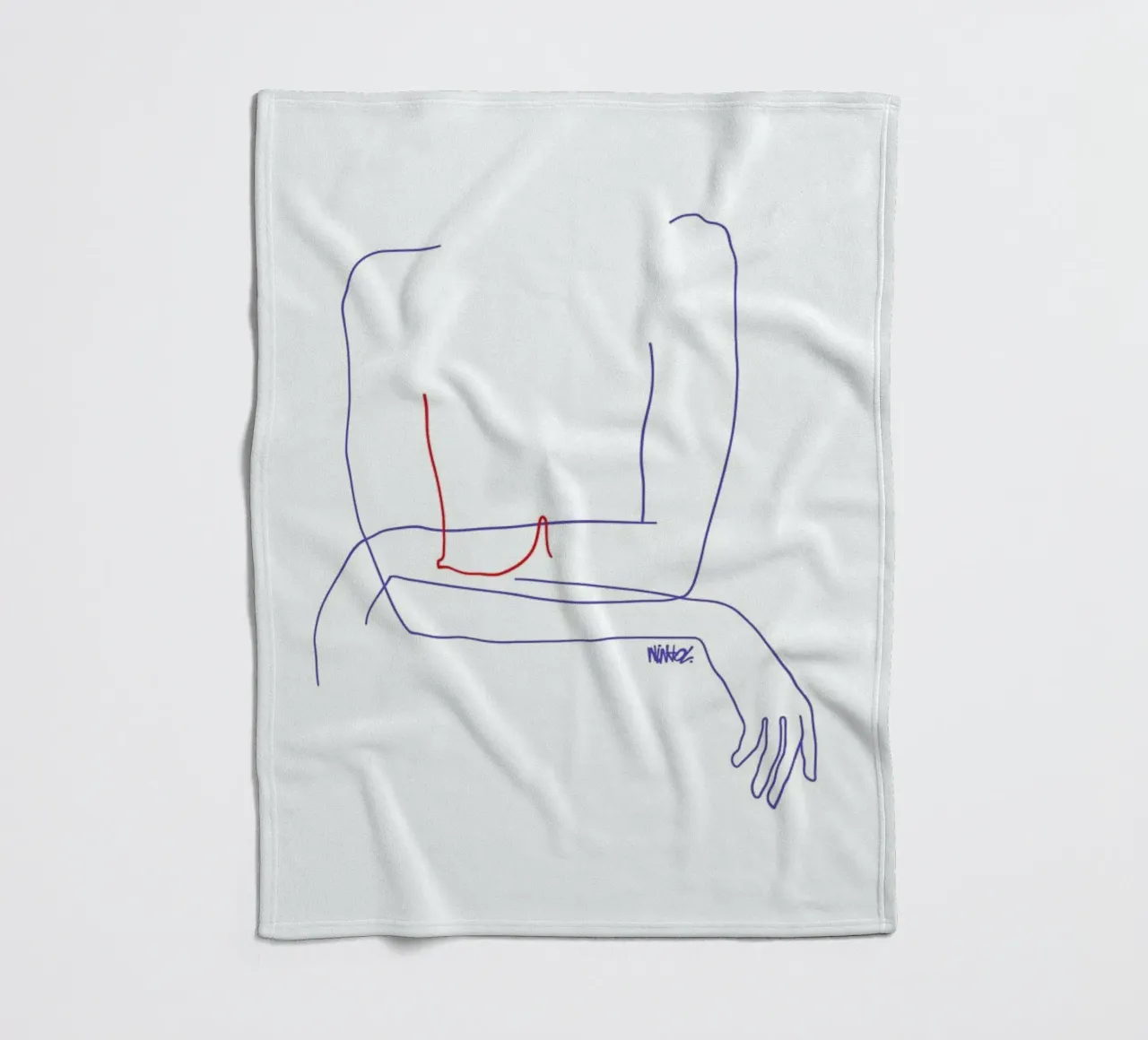 Red Fleecedecke von Ninhol