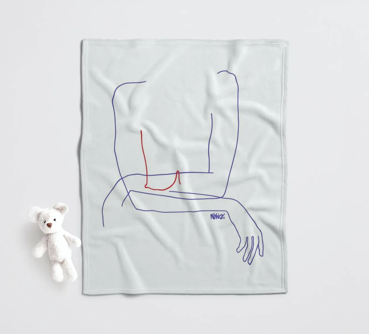 Red Fleecedecke von Ninhol