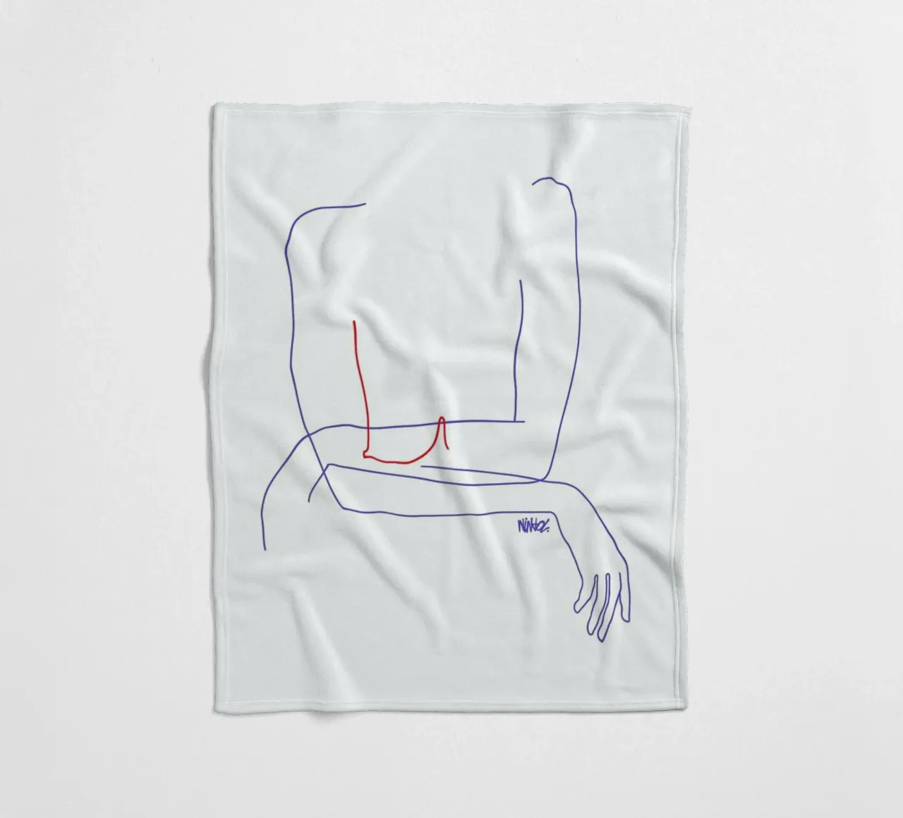 Red Fleecedecke von Ninhol