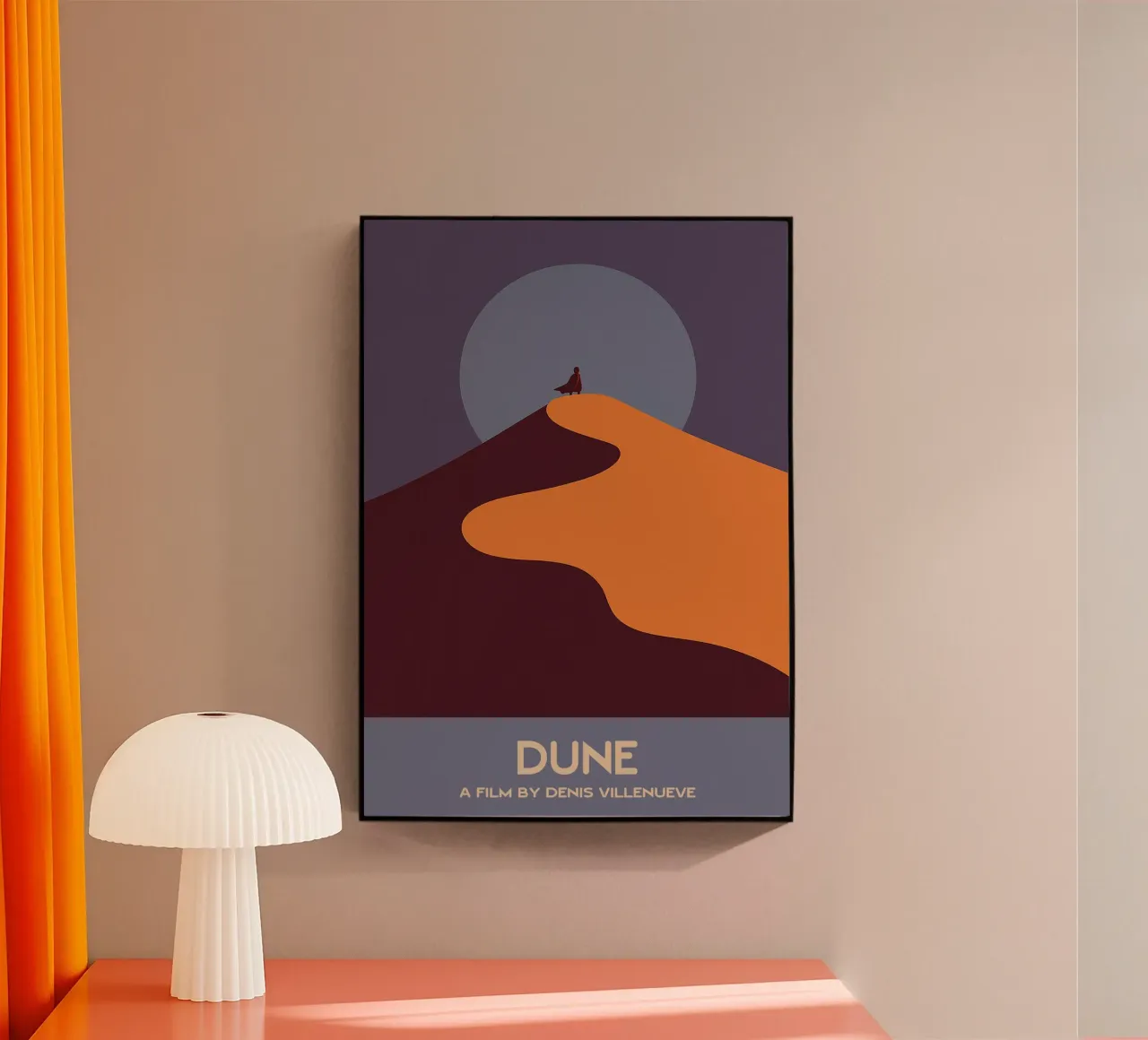 Dune Movie Art Vector Imagination metacrilato de whitesand