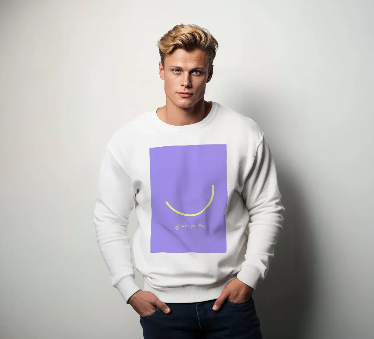 go with the flow. (mehrere Varianten verfügbar) felpa da FRICKE DESIGN