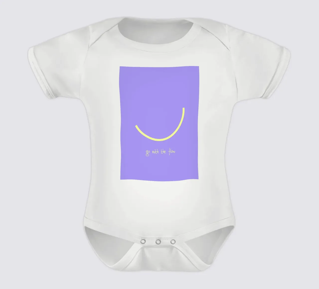 go with the flow. (mehrere Varianten verfügbar) Kurzarm Babybody von FRICKE DESIGN