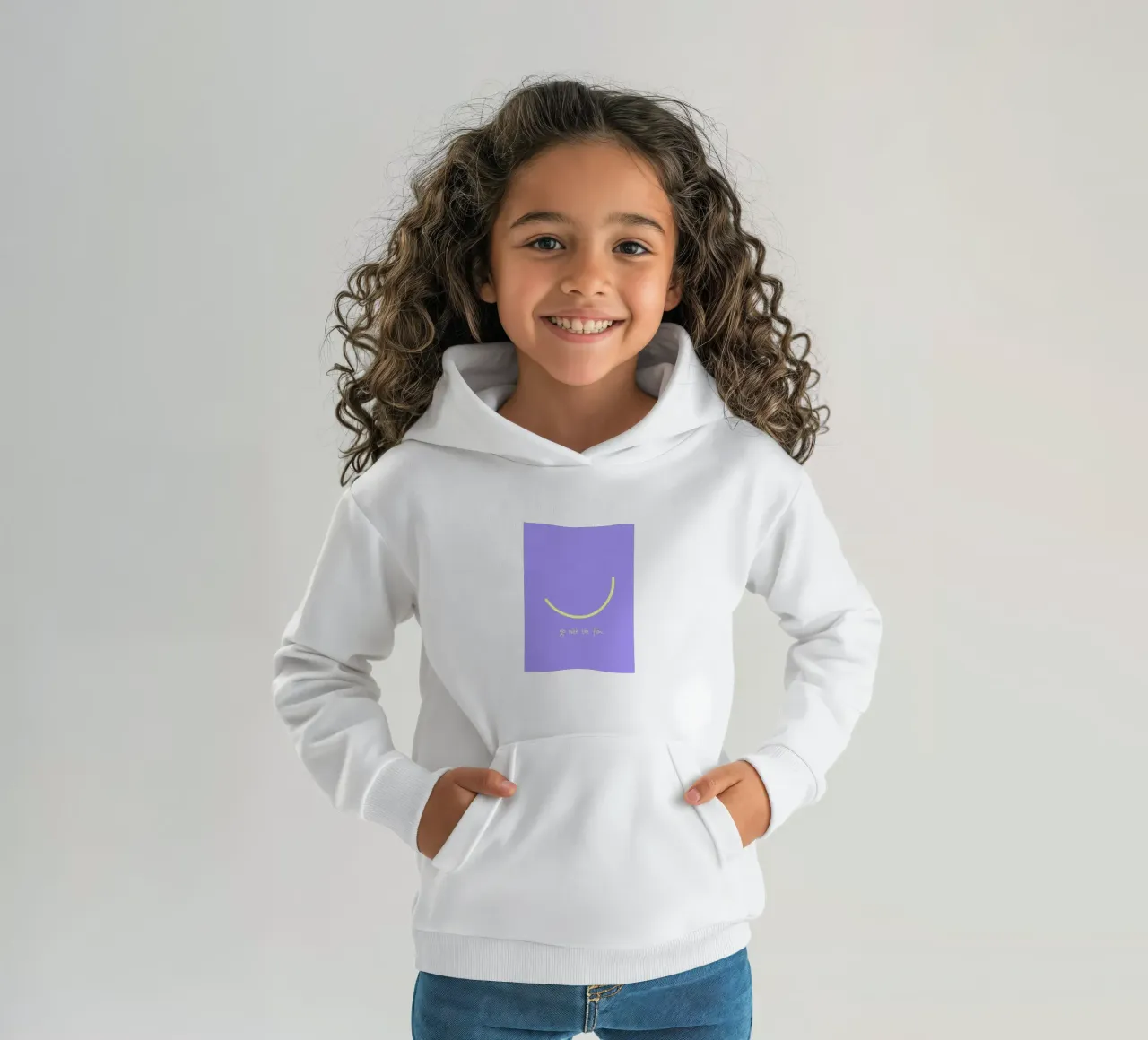 go with the flow. (mehrere Varianten verfügbar) felpa bambino con cappuccio da FRICKE DESIGN