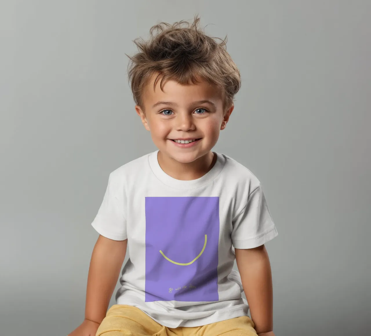 go with the flow. (mehrere Varianten verfügbar) t-shirt bambini da FRICKE DESIGN