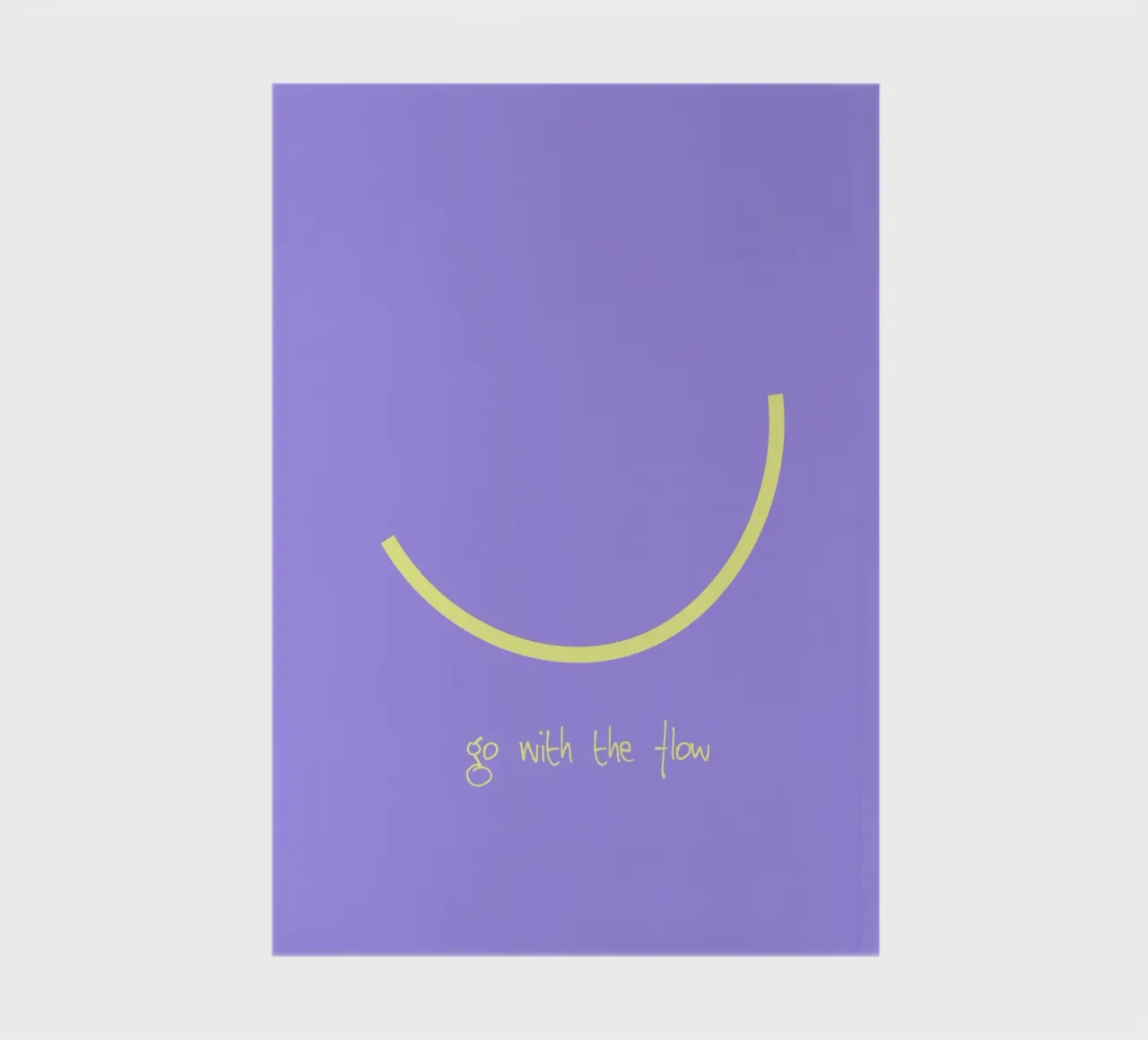 go with the flow. (mehrere Varianten verfügbar) Notizbuch von FRICKE DESIGN