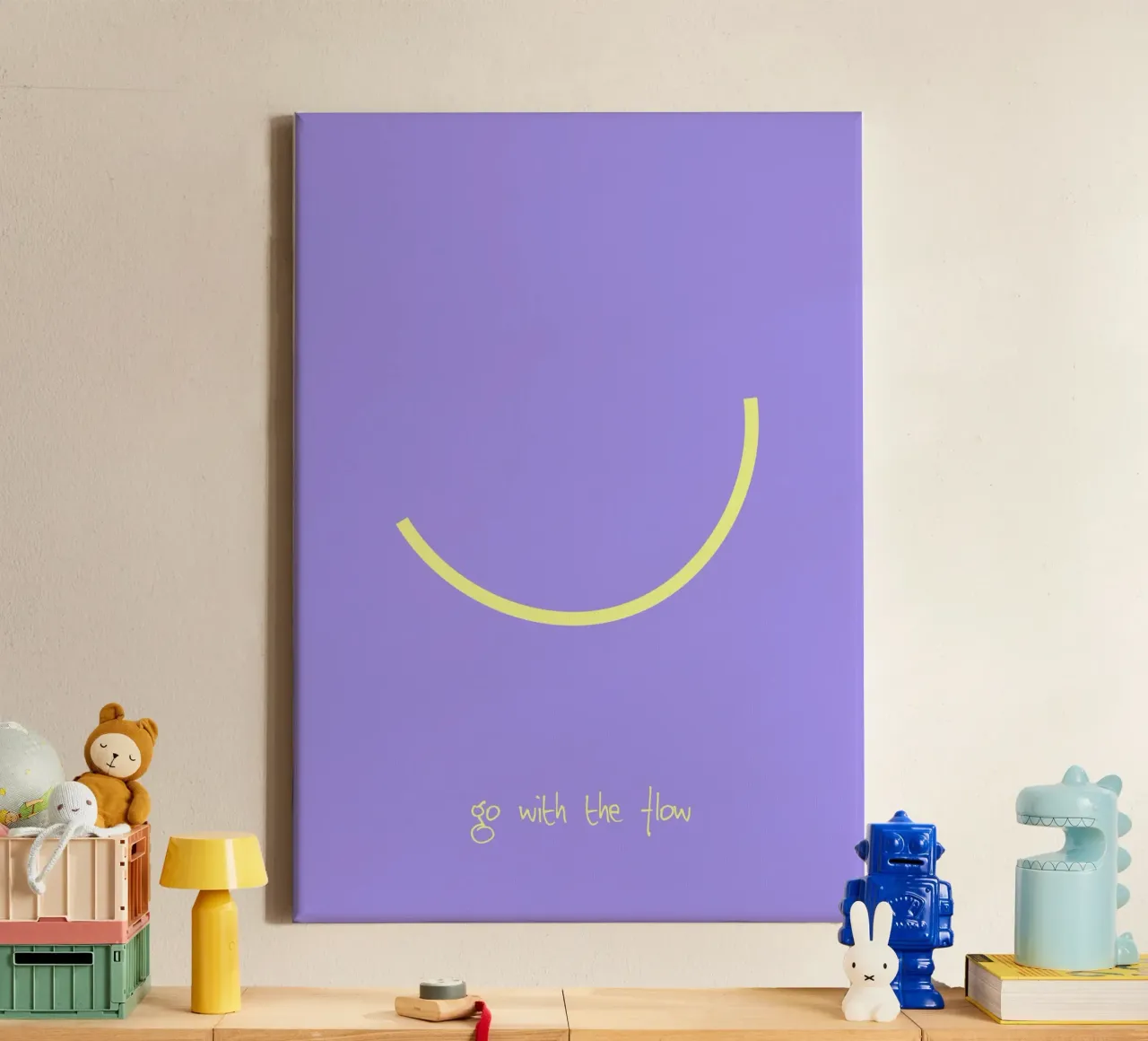go with the flow. (mehrere Varianten verfügbar) Leinwand von FRICKE DESIGN