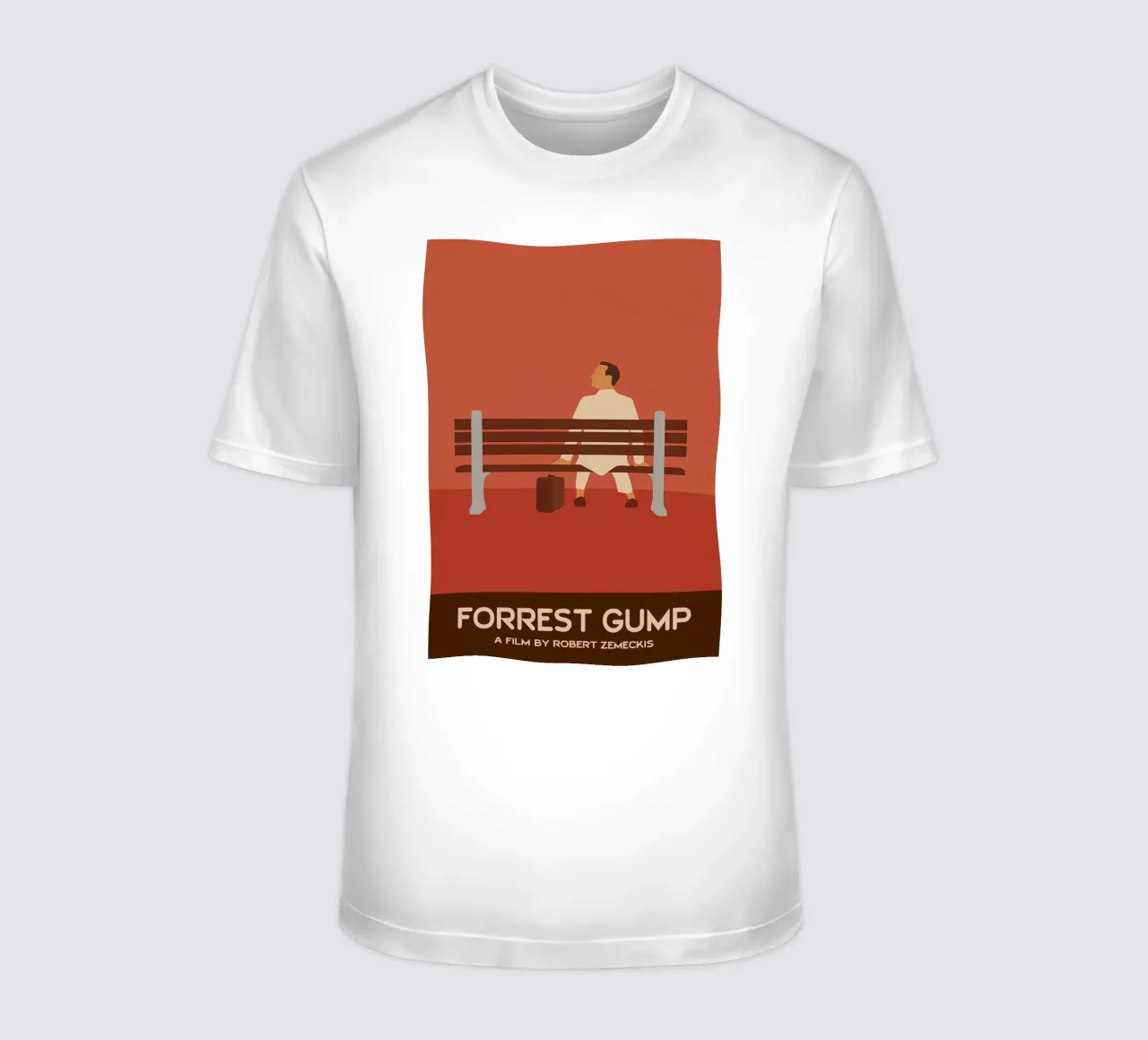 Forrest Gump Movie Art Vector Imaginación camiseta de whitesand