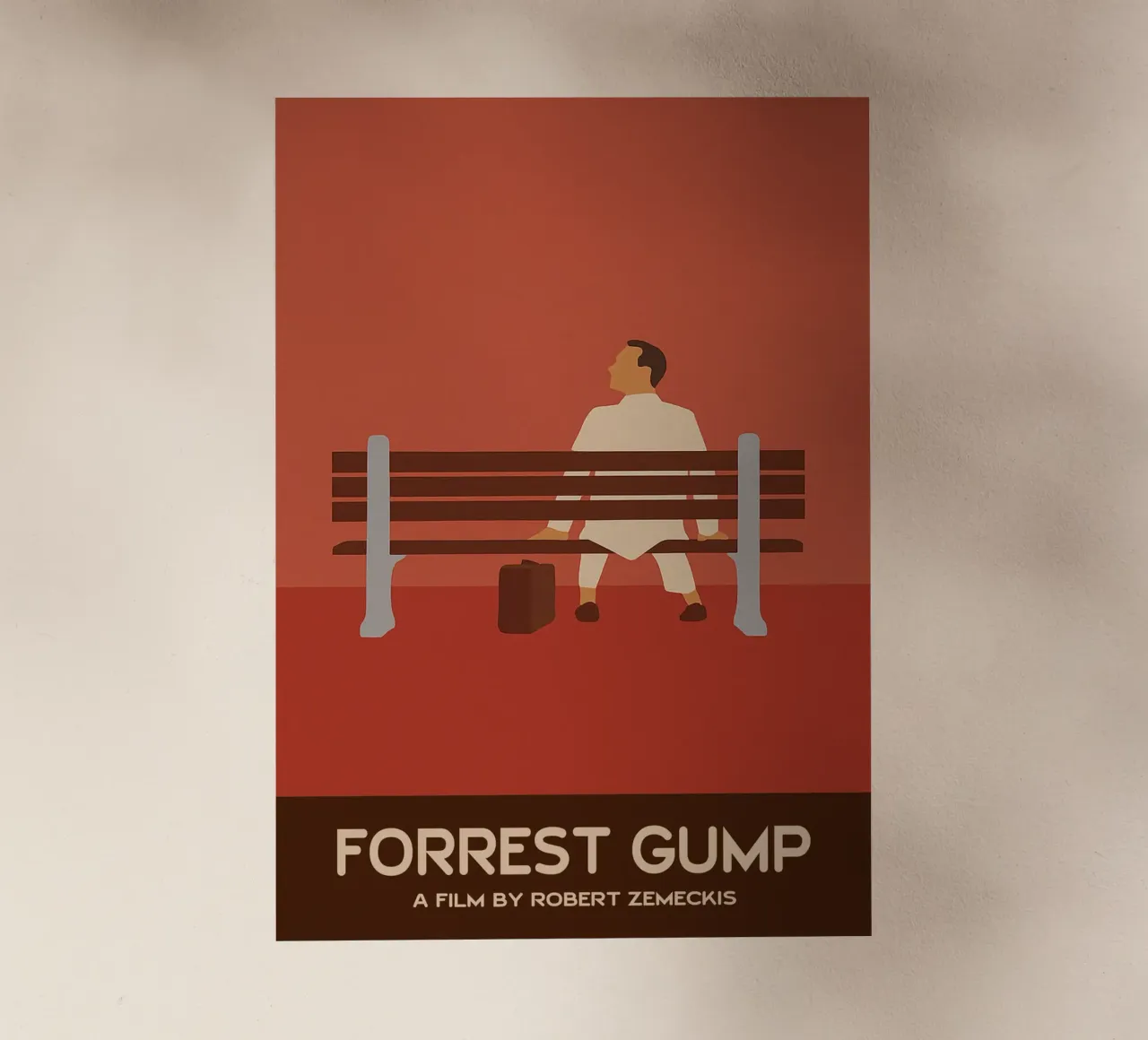 Forrest Gump Movie Art Immaginazione vettoriale pellicola backlit da whitesand