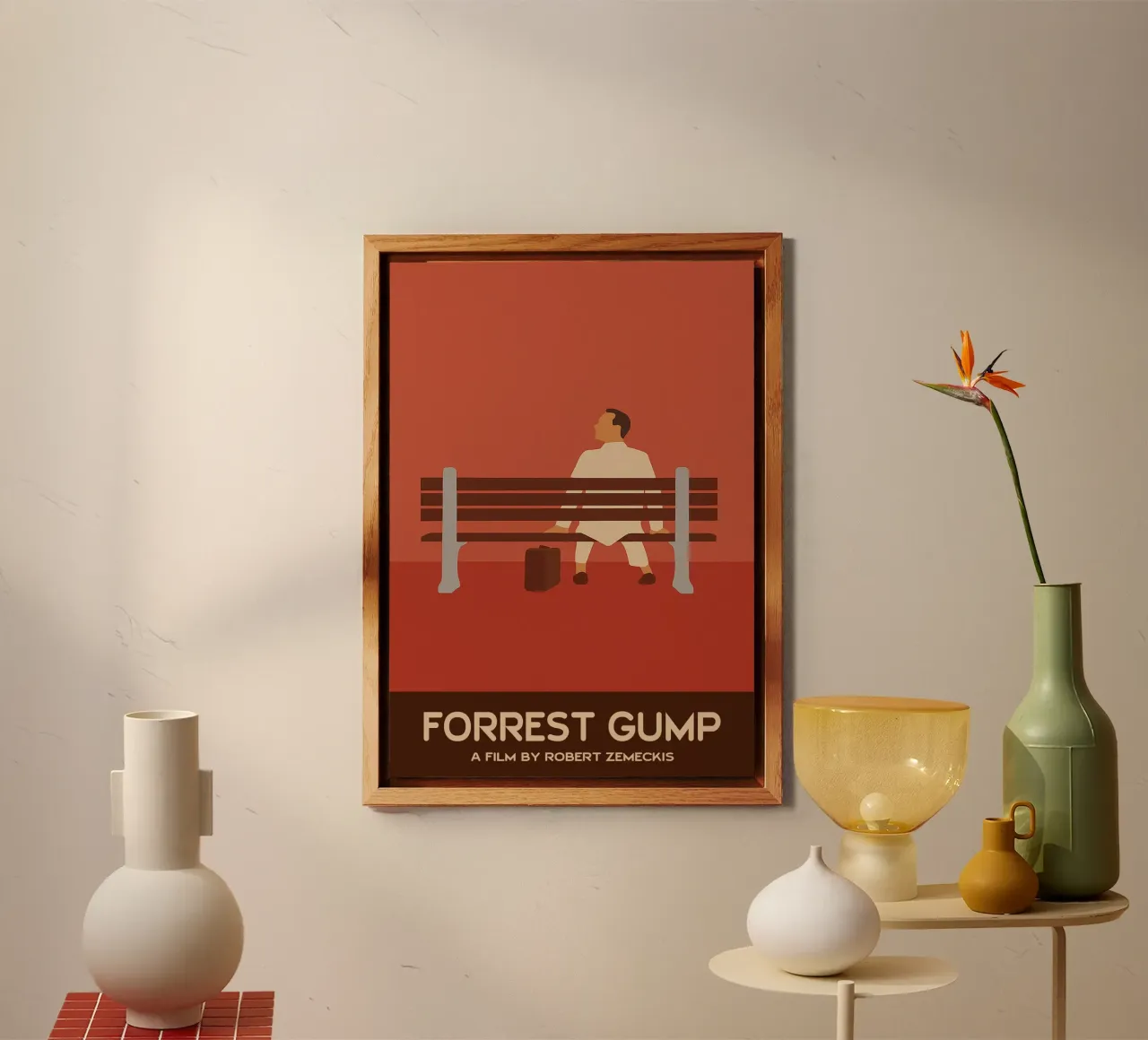 Forrest Gump Movie Art Immaginazione vettoriale alluminio dibond da whitesand
