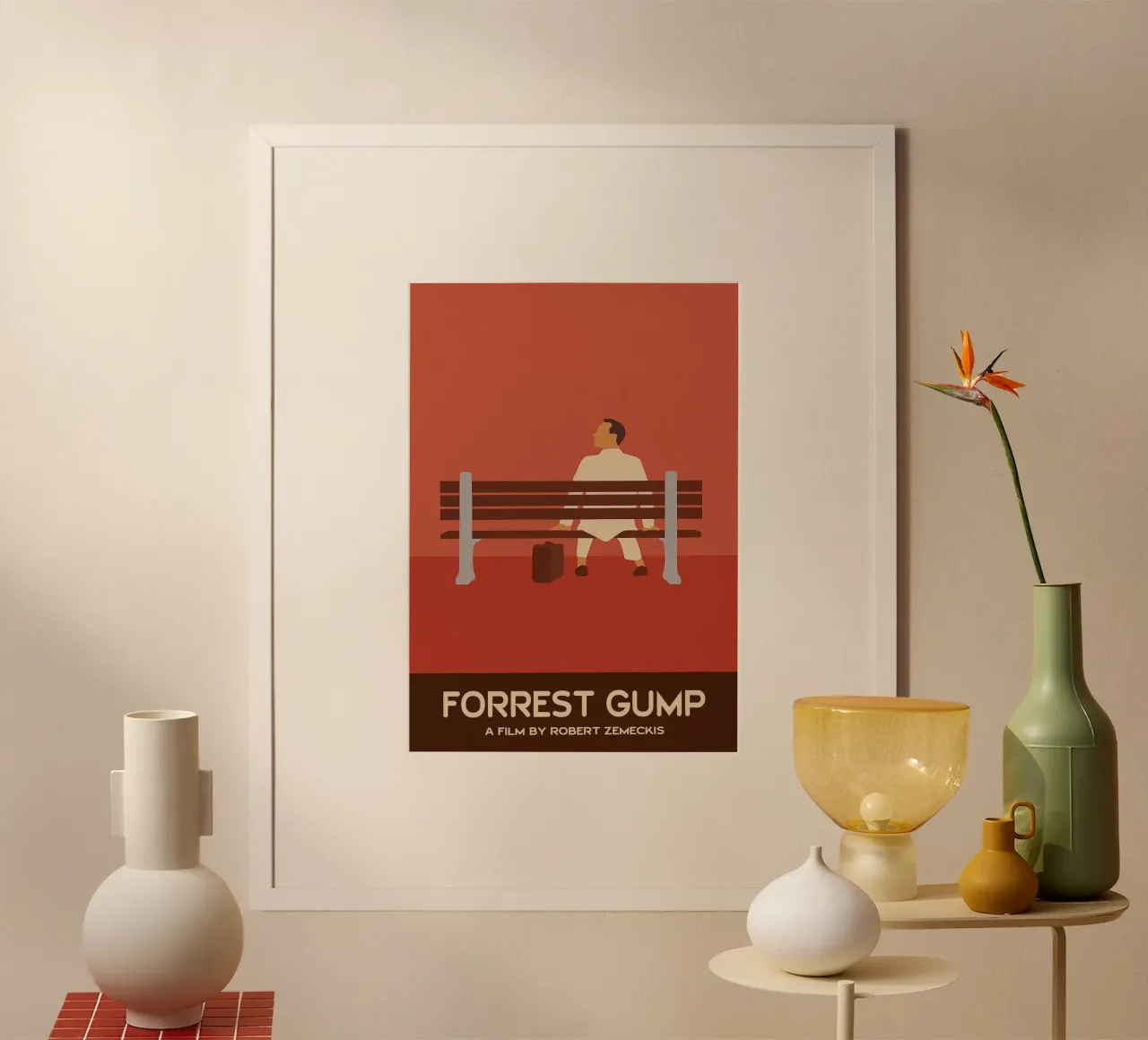 Forrest Gump Film Kunst Vektor Imagination Poster von whitesand