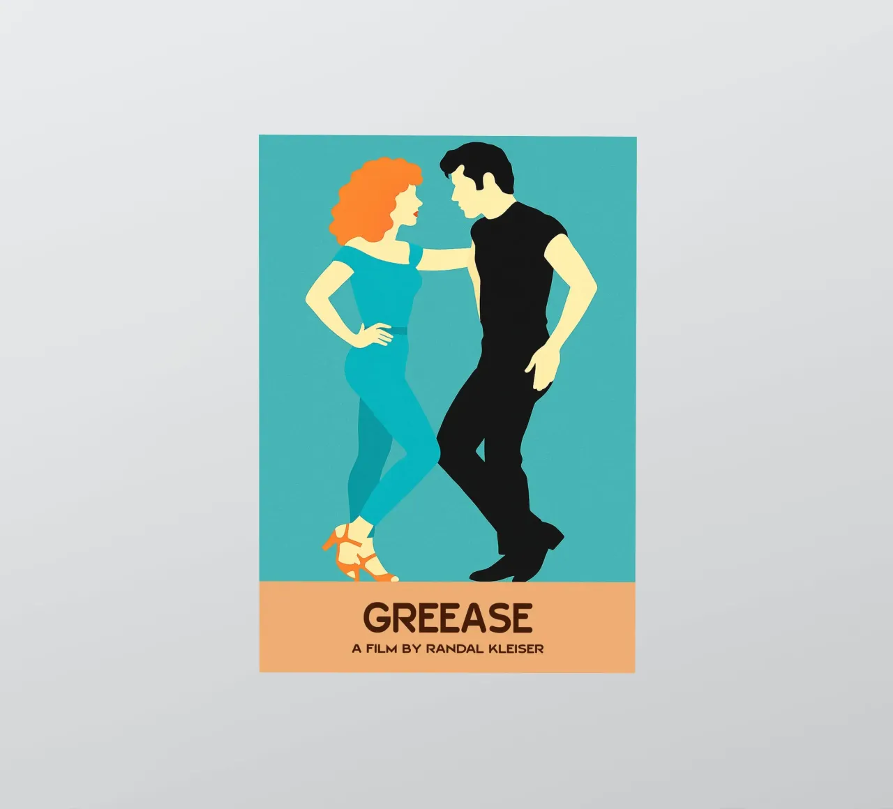 Greease Filmkunst Vektor Imagination Sticker von whitesand