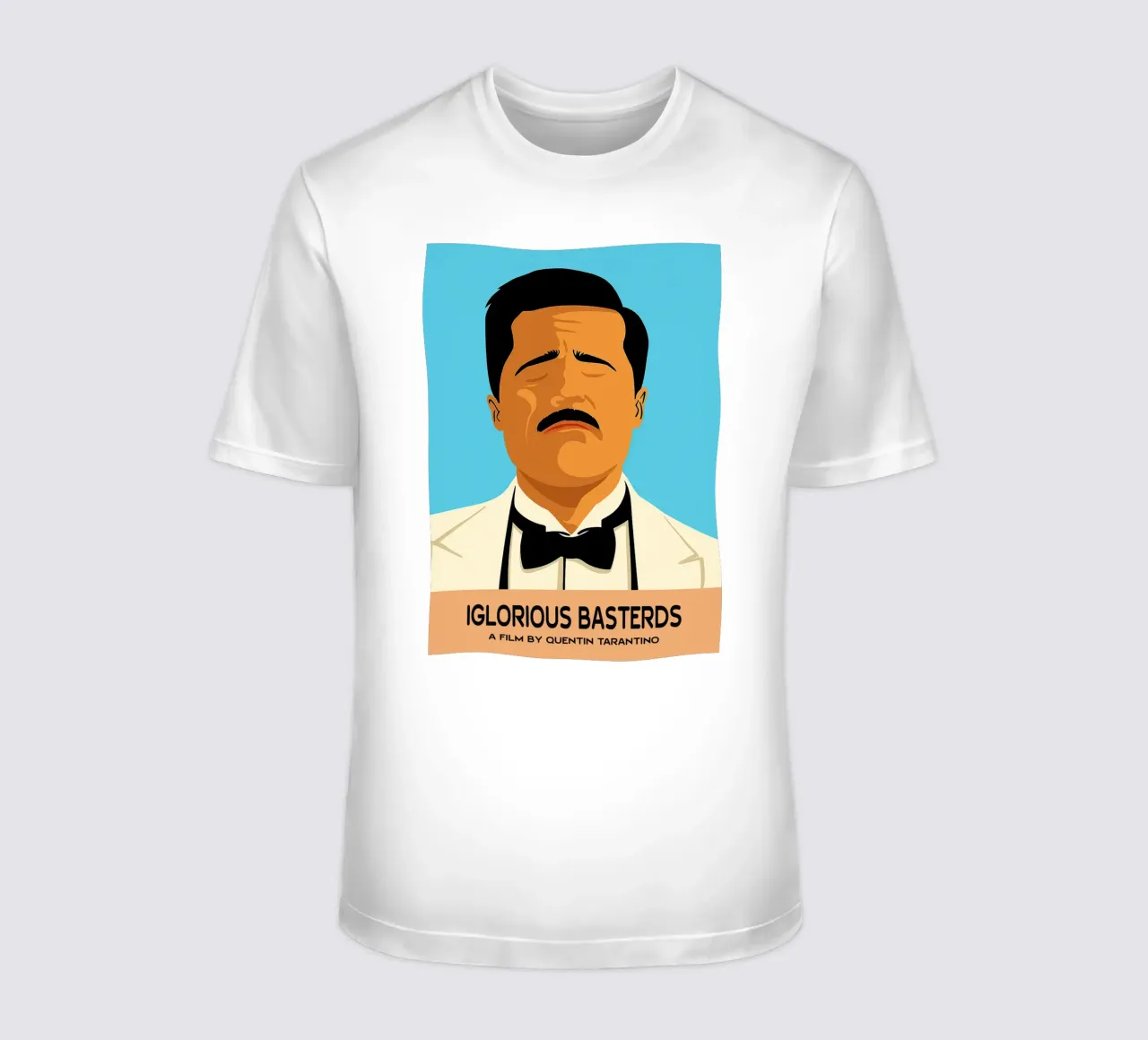 Iglorious Basterds Movie Art Vector Imagination camiseta de whitesand