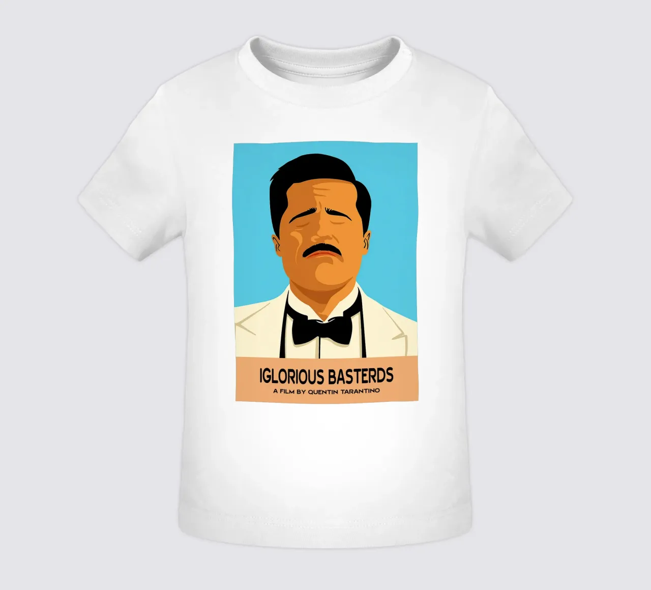 Iglorious Basterds Movie Art Vector Imagination baby t-shirt by whitesand