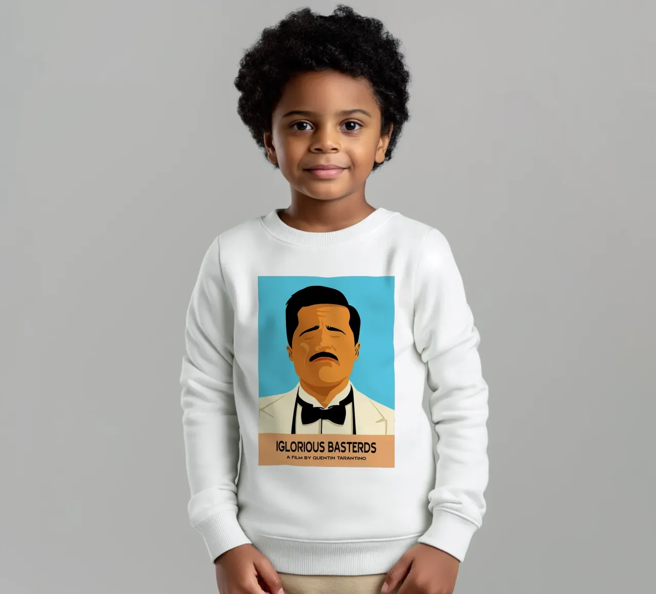 Iglorious Basterds Movie Art Vector Imagination sudadera para niño de whitesand