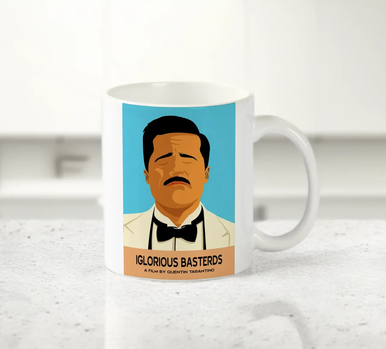 Iglorious Basterds Movie Art Immaginazione vettoriale tazza in ceramica da whitesand
