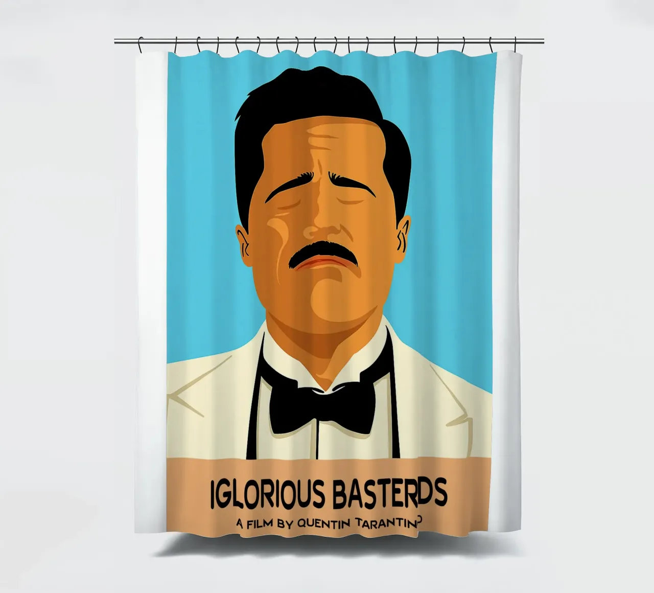 Iglorious Basterds Movie Art Vector Imagination shower curtain by whitesand