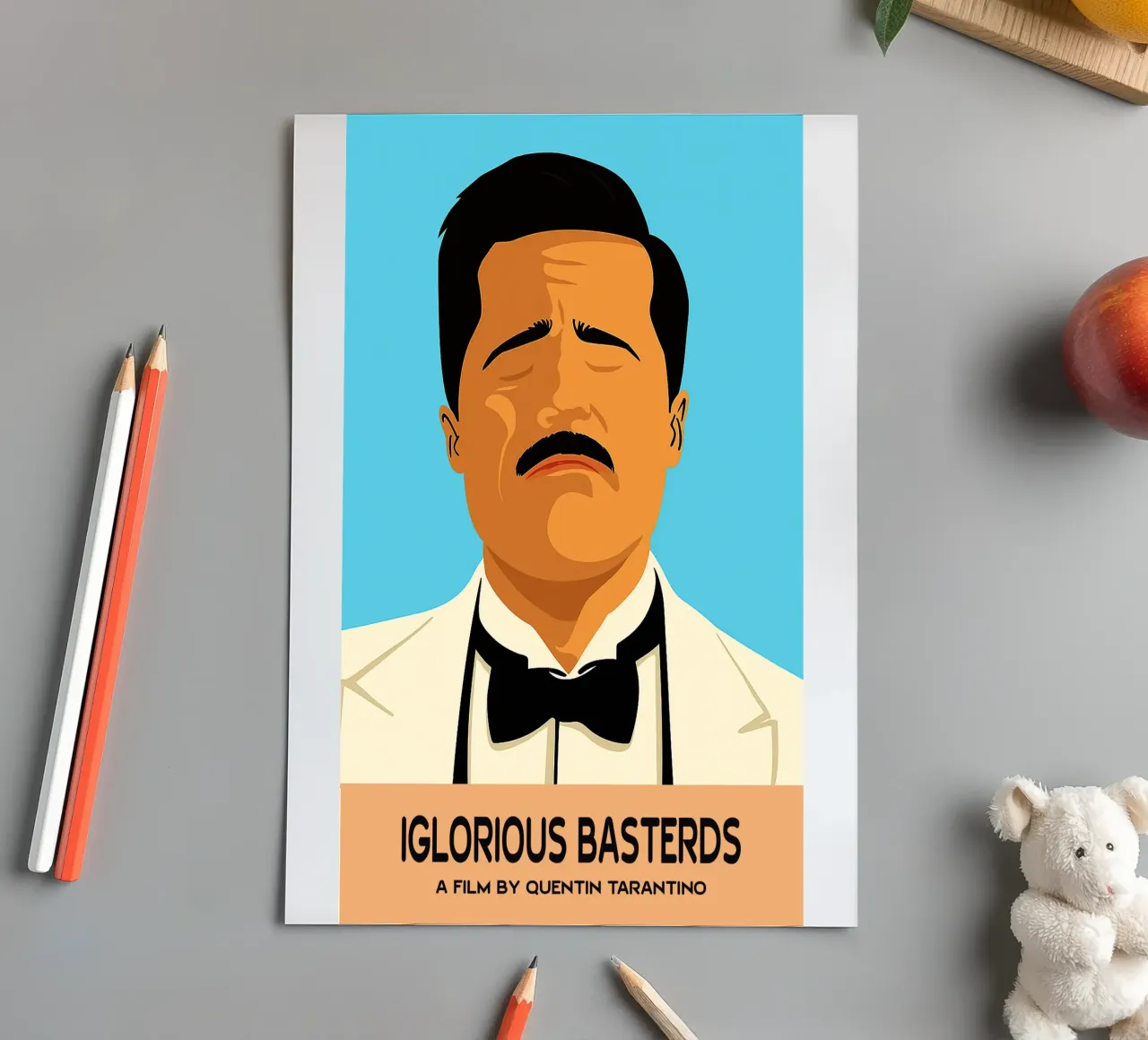 Iglorious Basterds Movie Art Vector Imagination sticker sheet by whitesand