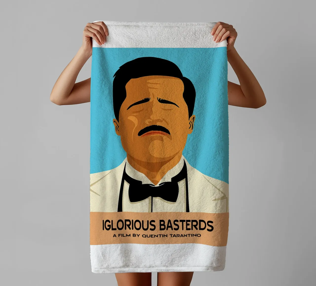 Iglorious Basterds Movie Art Vector Imagination toalla de baño de whitesand