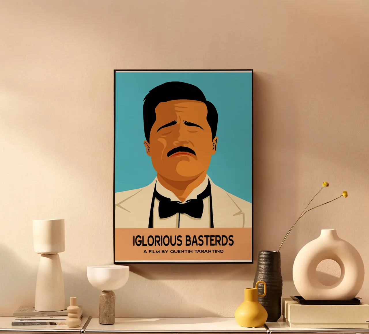 Iglorious Basterds Movie Art Vector Imagination metacrilato de whitesand