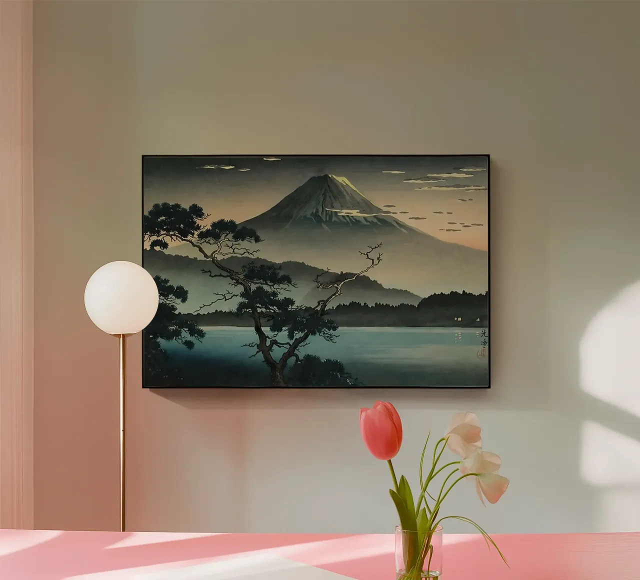 Fuji From Lake Kawaguchi By Tsuchiya Koitsu plexiglass da GoArt