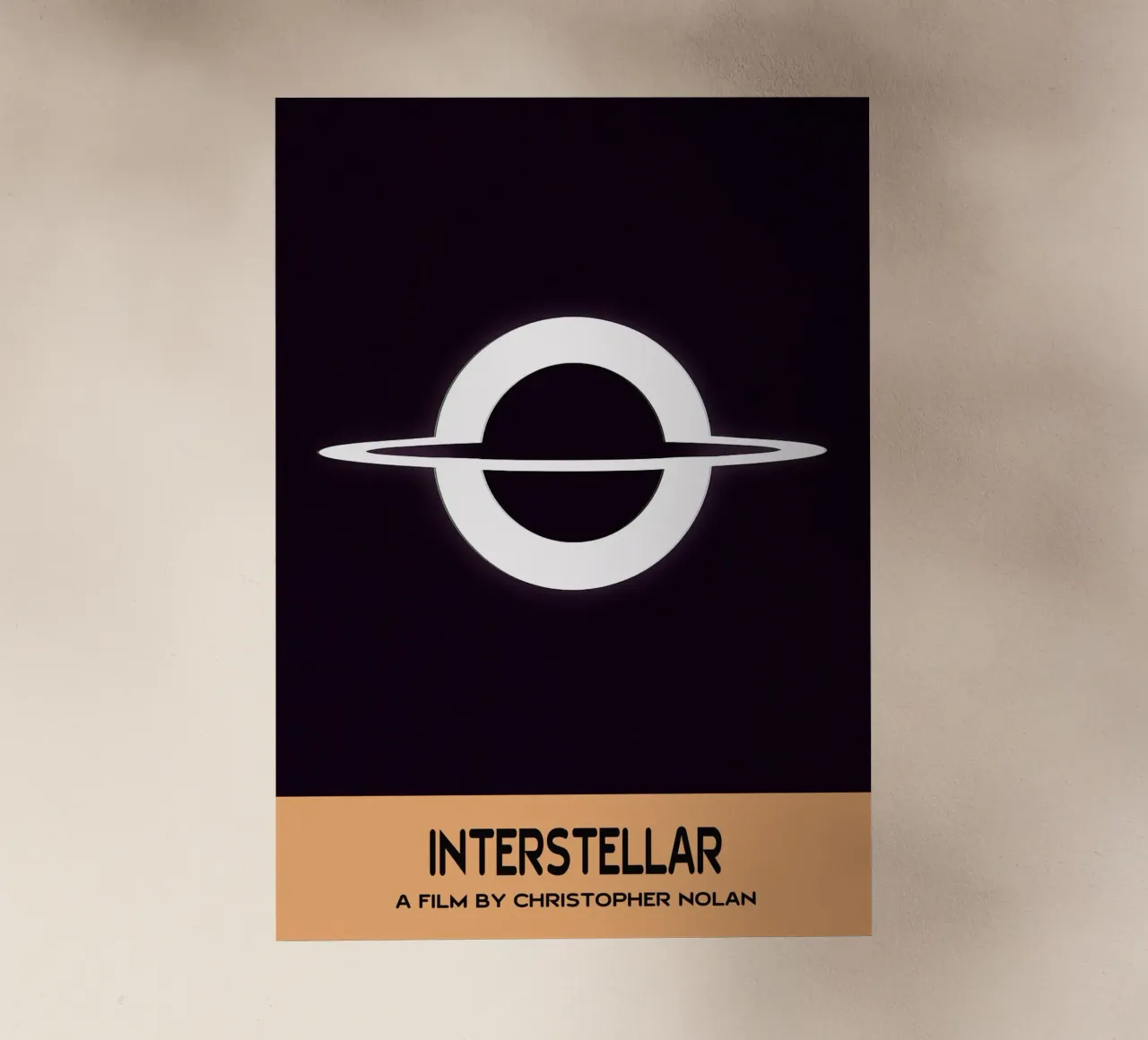 Interstellar Movie Art Vector Imagination lámina retroiluminada de whitesand