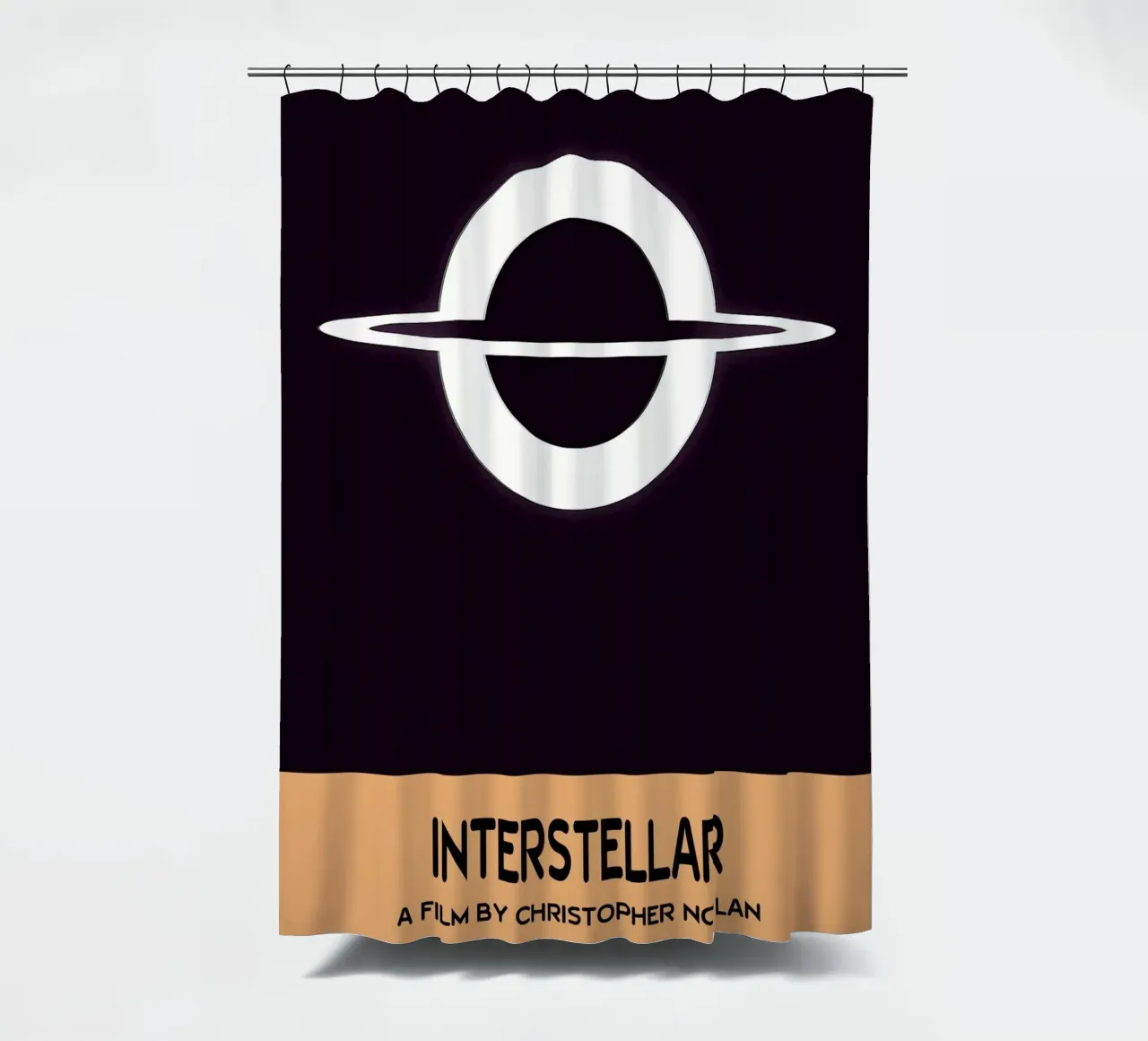 Interstellar Movie Art Vector Imagination Duschvorhang von whitesand