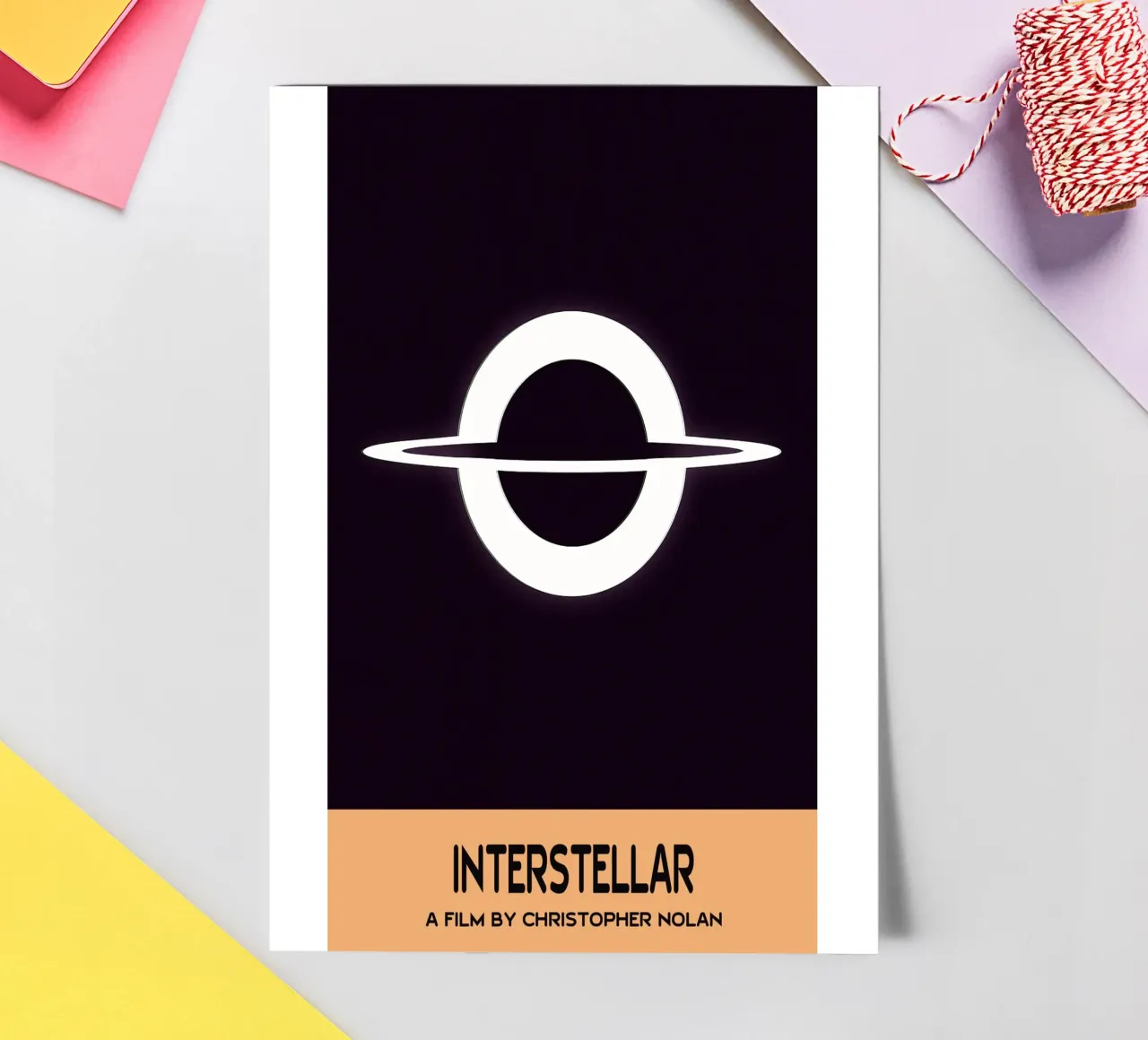 Interstellar Movie Art Vector Imagination Stickerbogen von whitesand