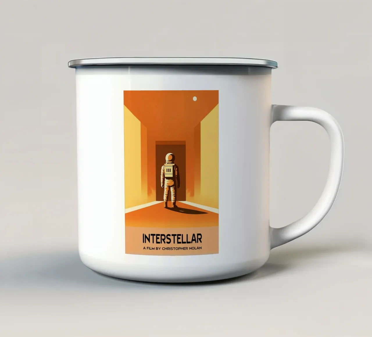 Interstellar Movie Vector Imagination Art enamel mug by whitesand