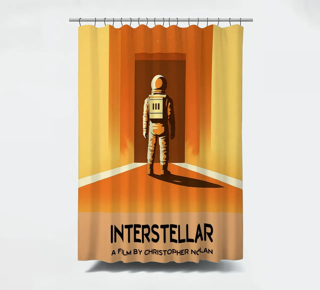 Interstellar Movie Vector Imagination Art Duschvorhang von whitesand