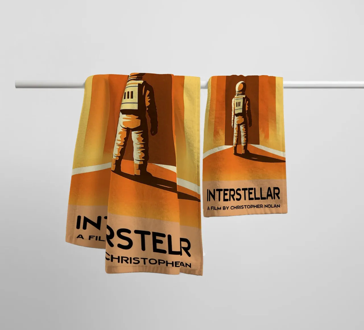Interstellar Movie Vector Imagination Art towel by whitesand