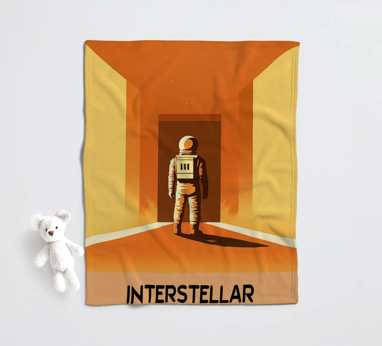 Interstellar Movie Vector Imagination Art fleece blanket by whitesand