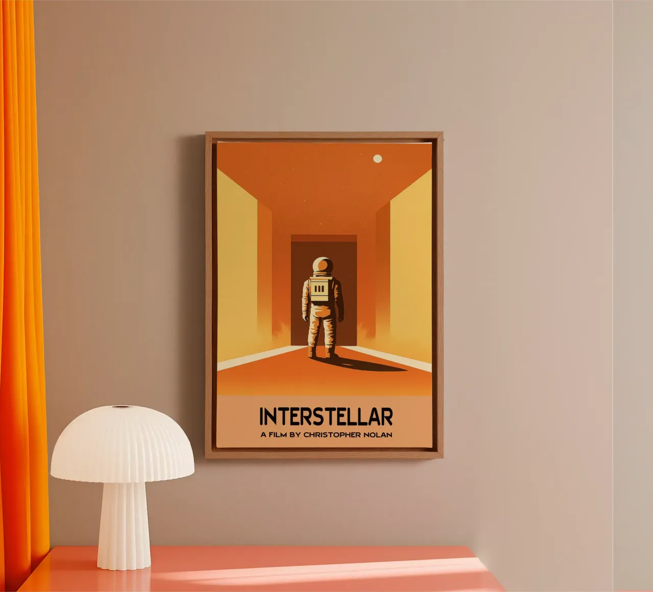 Interstellar Movie Vector Imagination Art Leinwand von whitesand