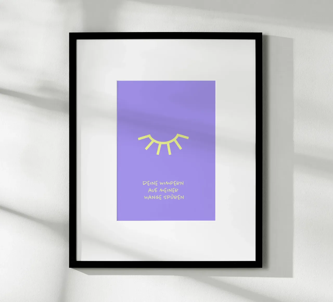 Wimper. poster con telaio in alluminio da FRICKE DESIGN