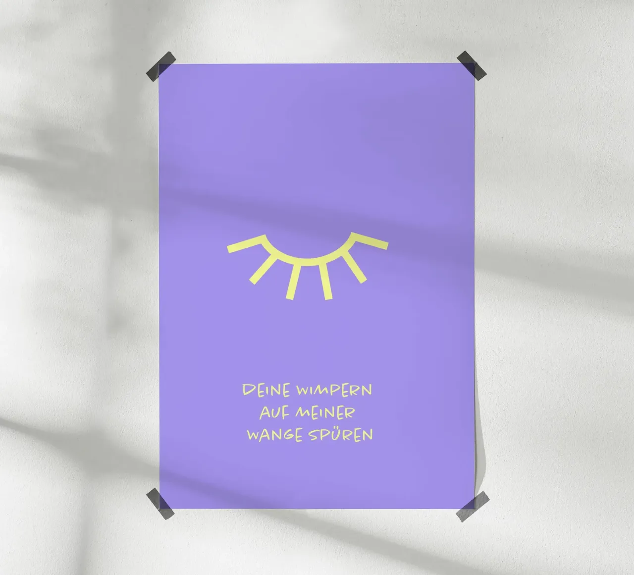 Wimper. poster con telaio in alluminio da FRICKE DESIGN