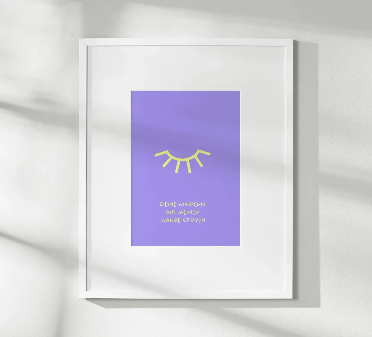 Wimper. poster con telaio in alluminio da FRICKE DESIGN