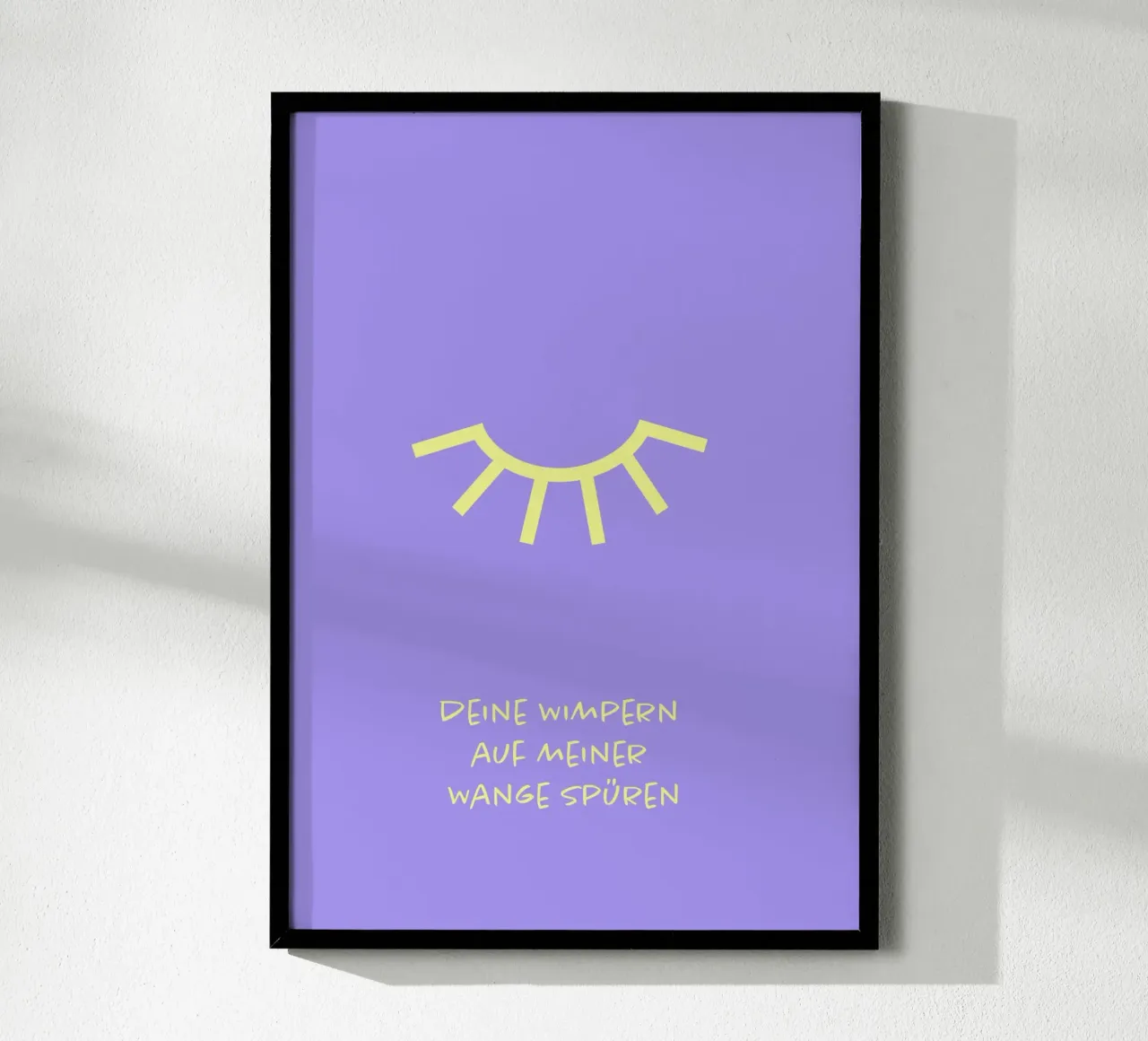 Wimper. poster con telaio in alluminio da FRICKE DESIGN