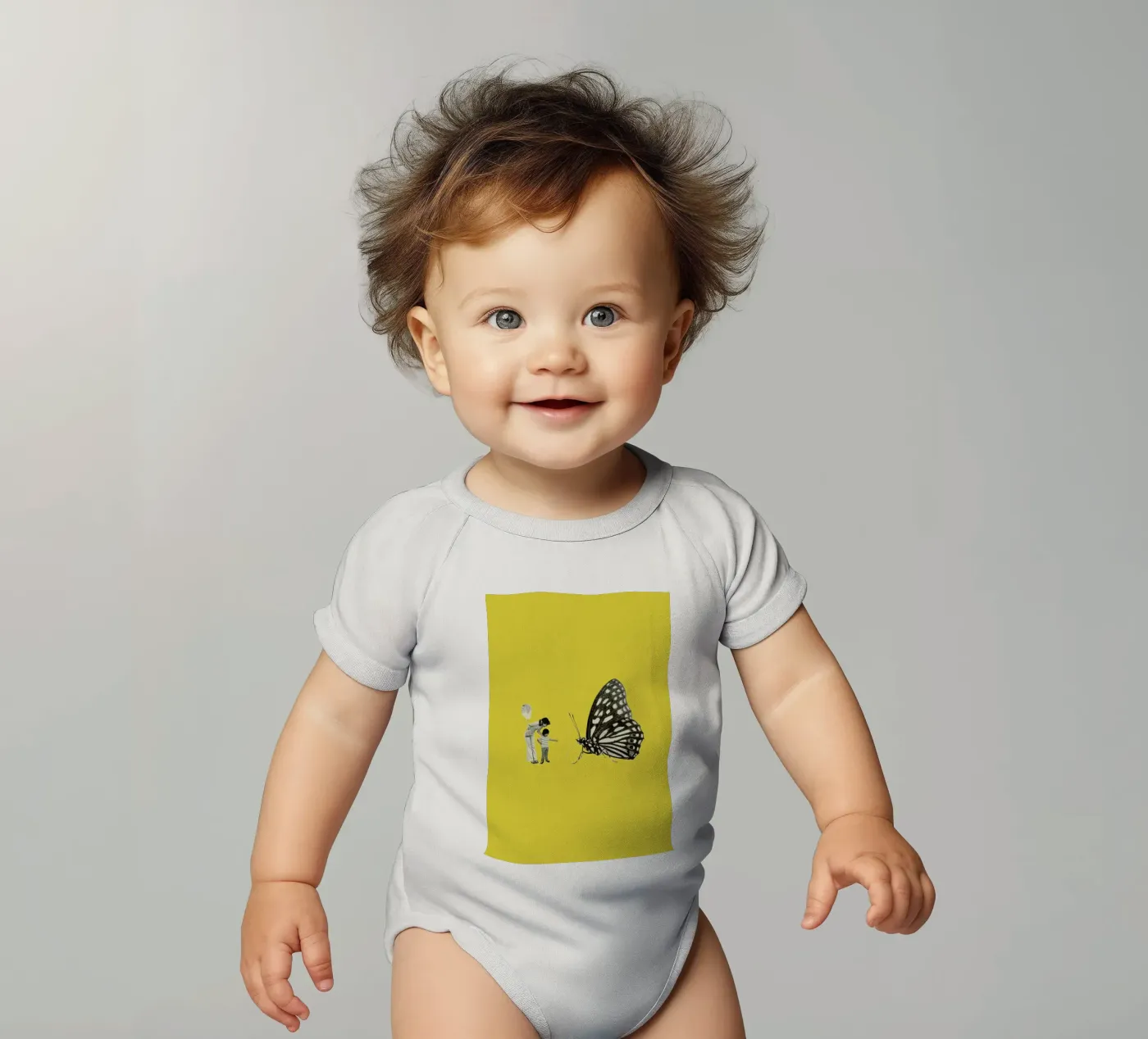 Tiny Animals Kurzarm Babybody von Maarten Léon