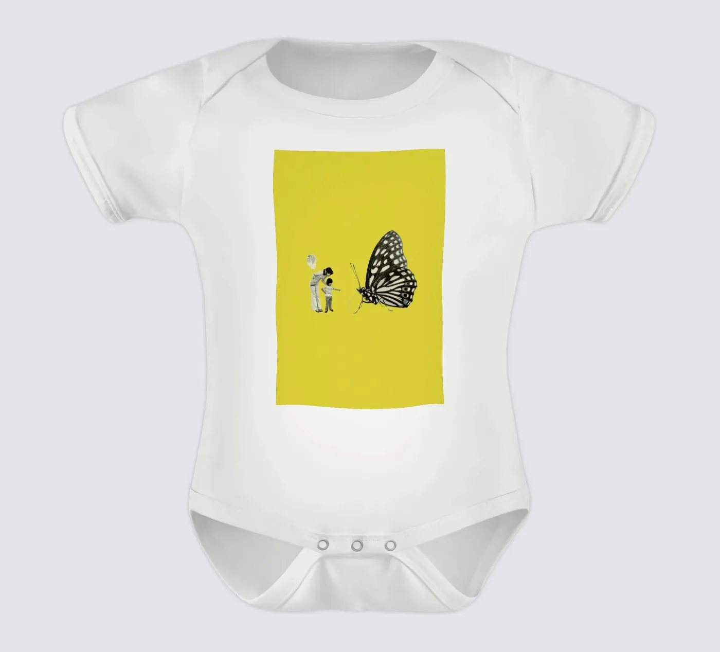 Tiny Animals Kurzarm Babybody von Maarten Léon
