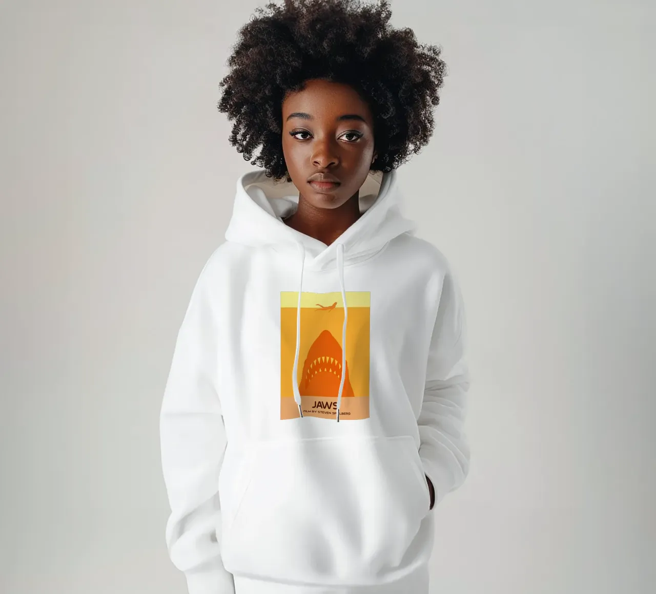 Jaws Movie Art Vector Imagination hoodie by whitesand