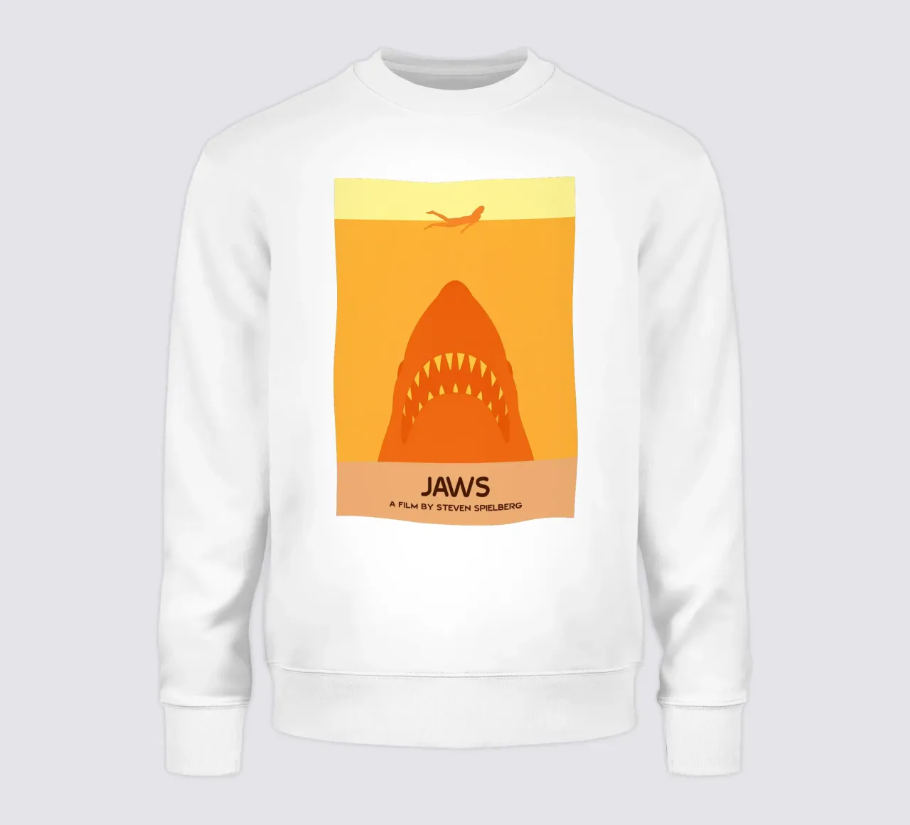 Jaws Movie Art Vector Imagination sweatshirt by whitesand
