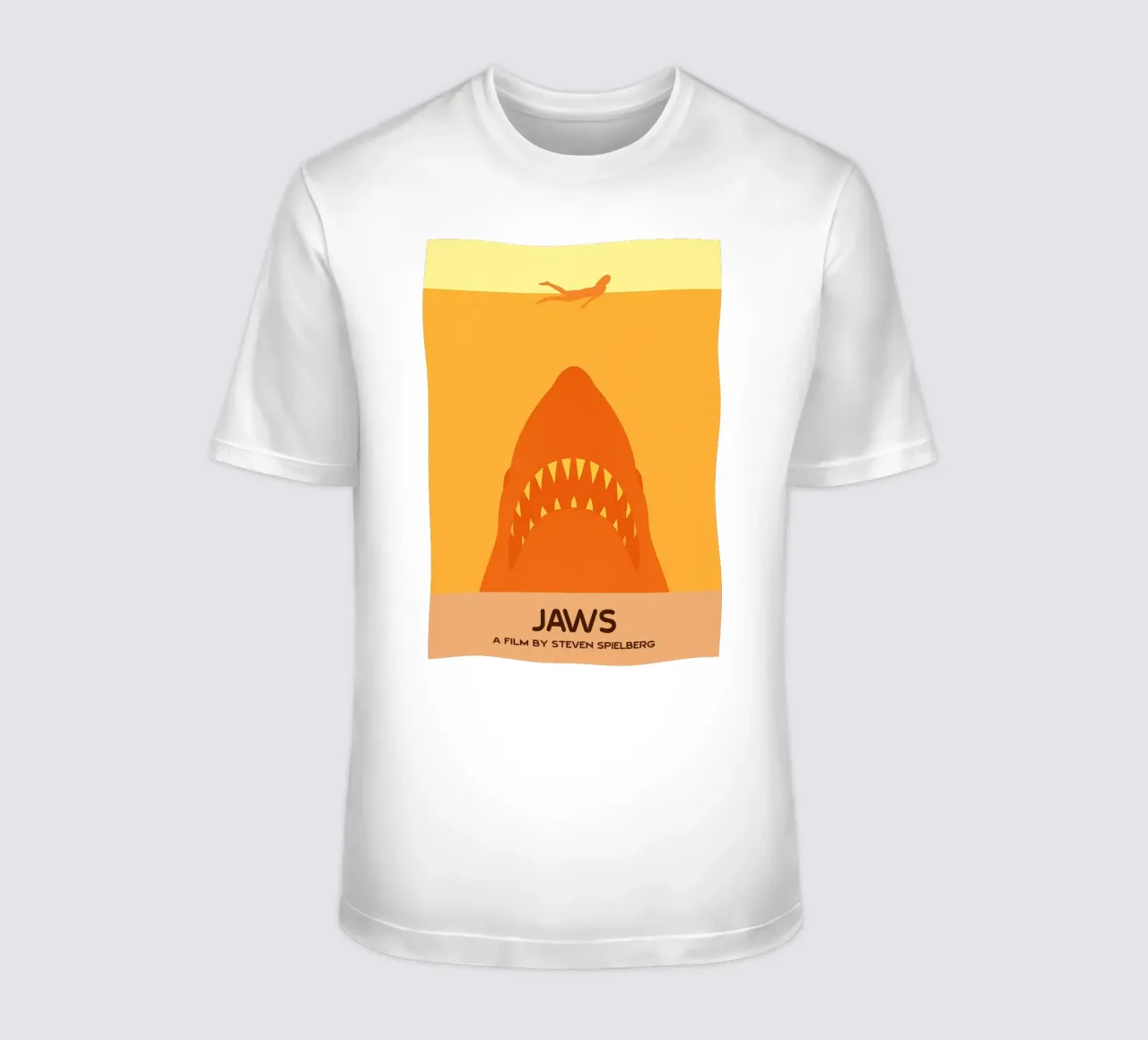 Jaws Film Art Immaginazione vettoriale t-shirt da whitesand