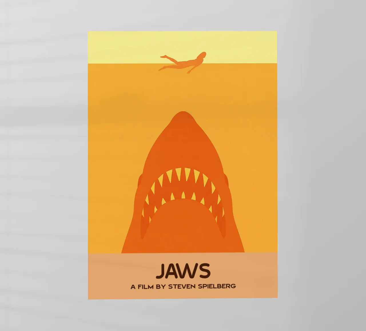 Jaws Film Art Immaginazione vettoriale pellicola backlit da whitesand