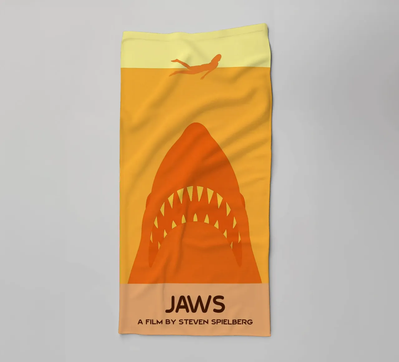 Jaws Movie Art Vector Imagination towel by whitesand