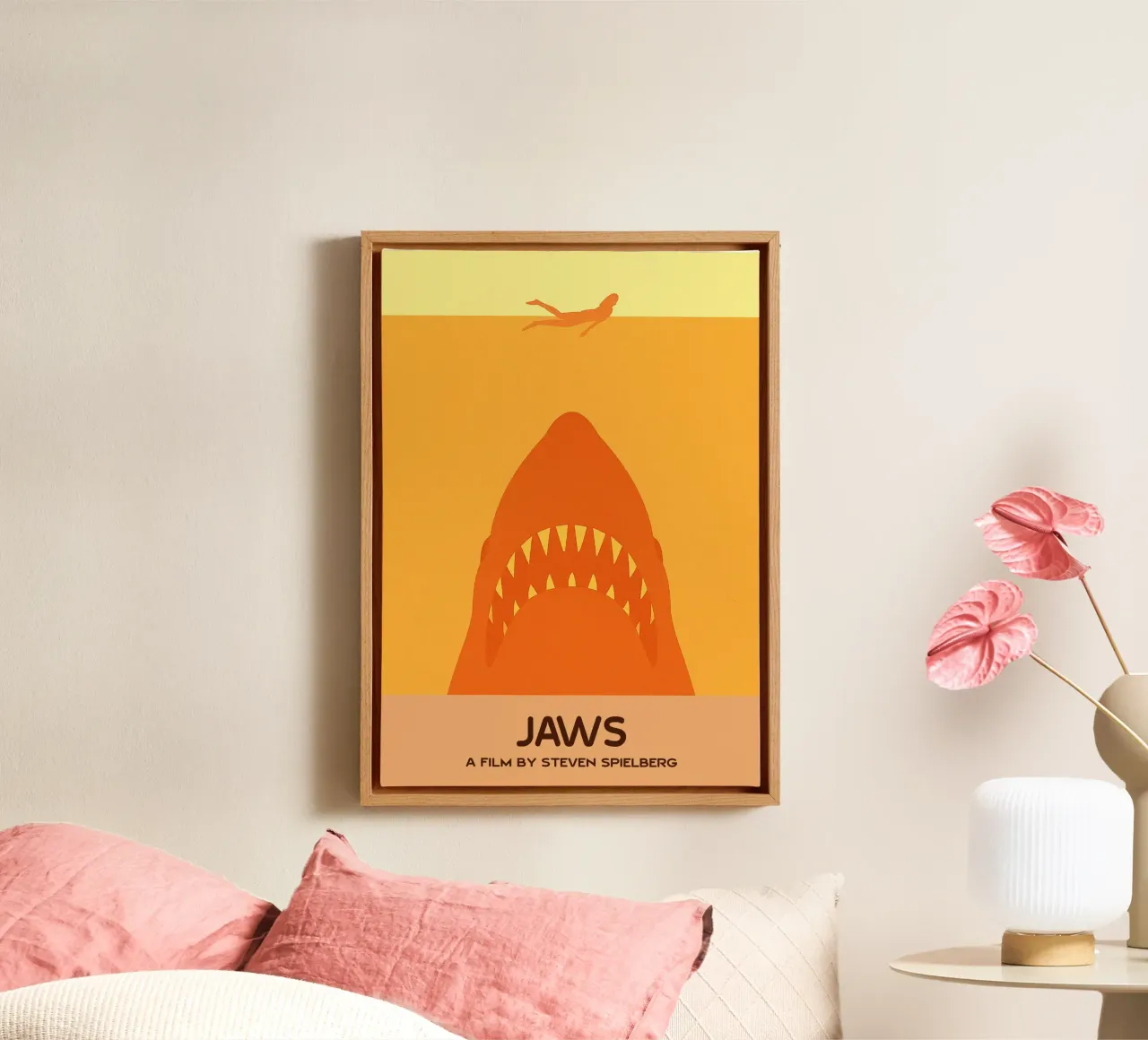 Jaws Movie Art Vector Imagination canvas by whitesand