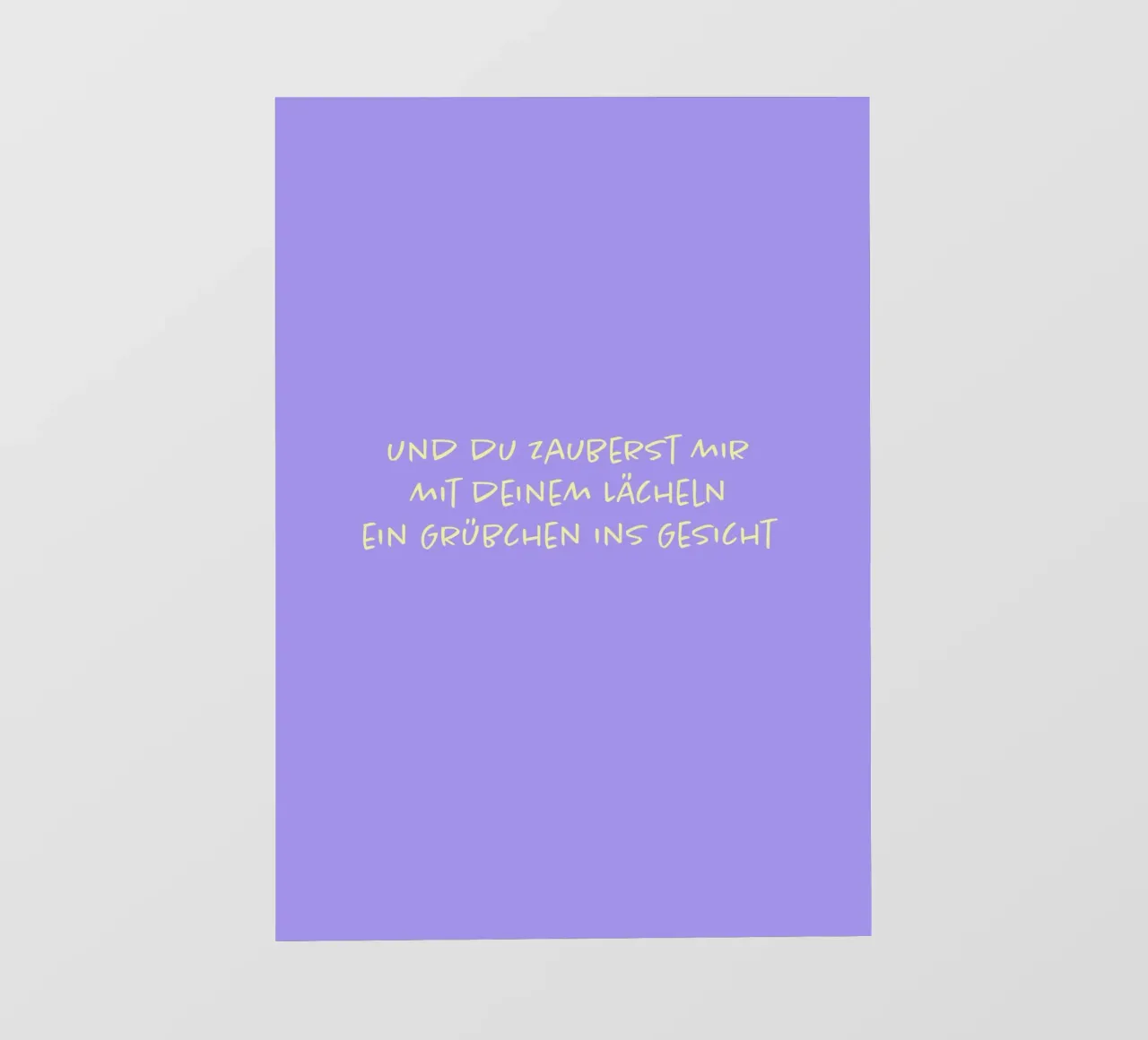 Und du zauberst mir mit deinem Lächeln.. ) pellicola backlit da FRICKE DESIGN