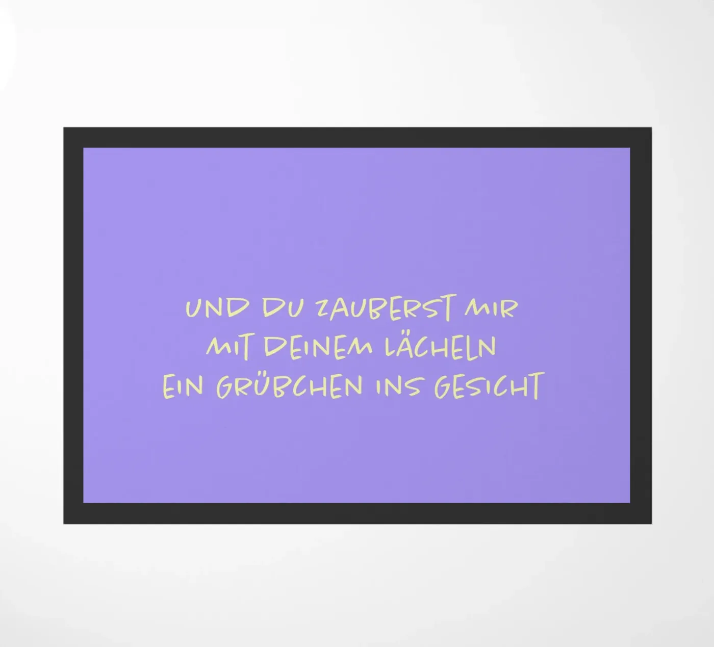 dein lächeln Fußmatte von FRICKE DESIGN